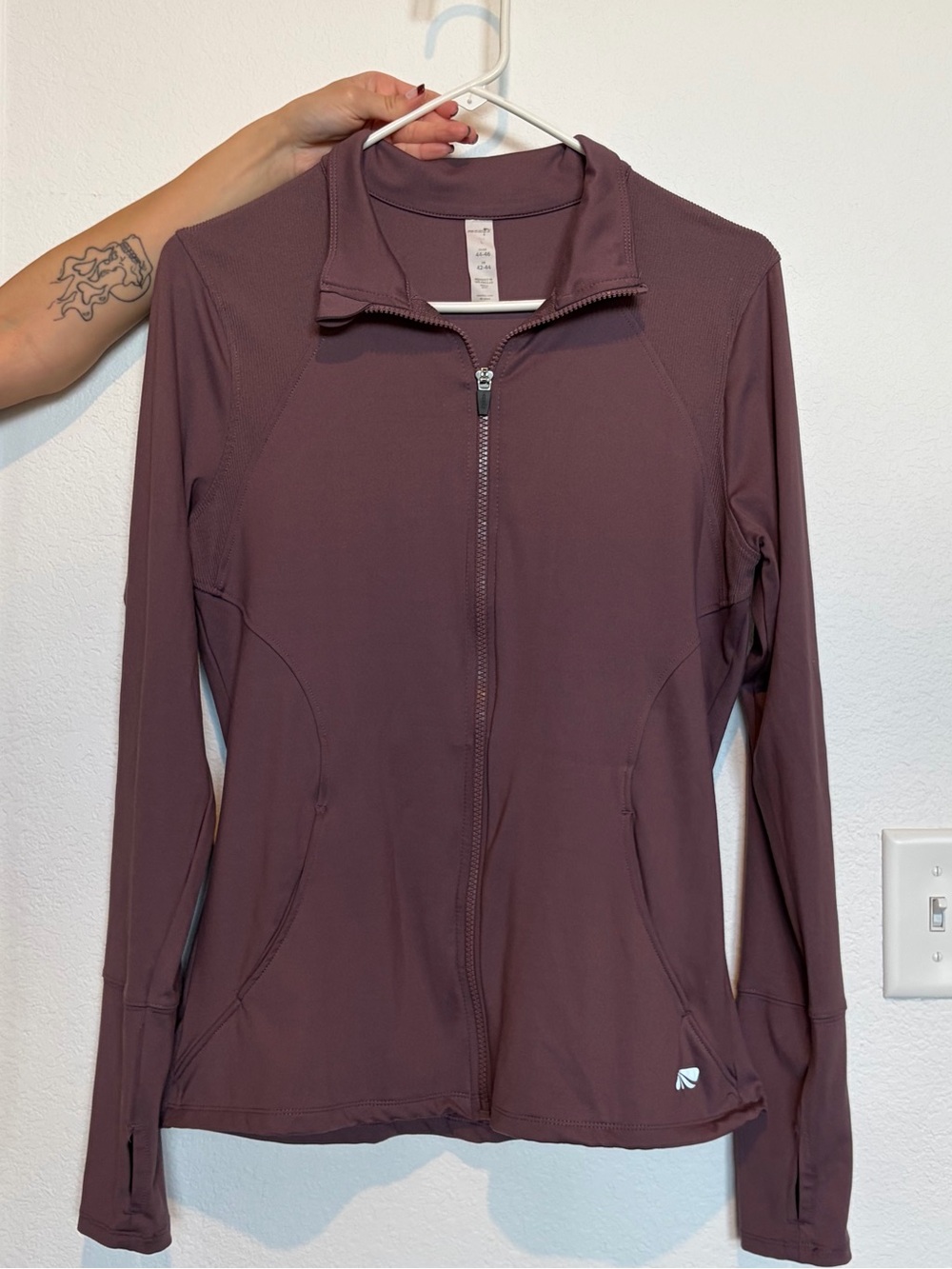 Marika Mauve Full-Zip Athletic Jacket